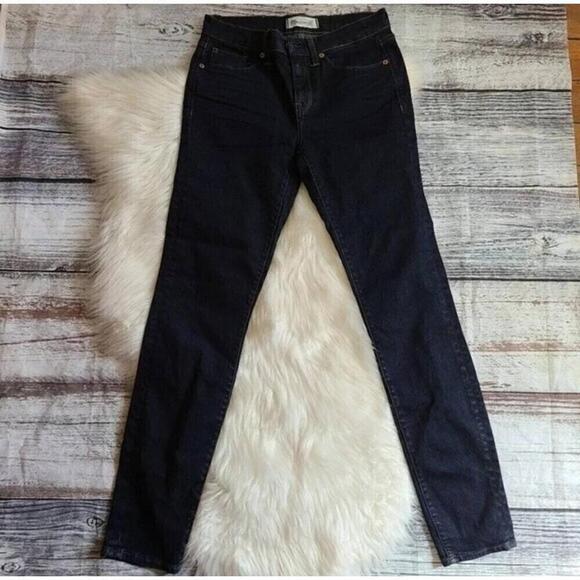 Madewell Skinny Skinny Ankle Jeans Dark Wash Five Pockets Size 26 - Picture 2 of 7